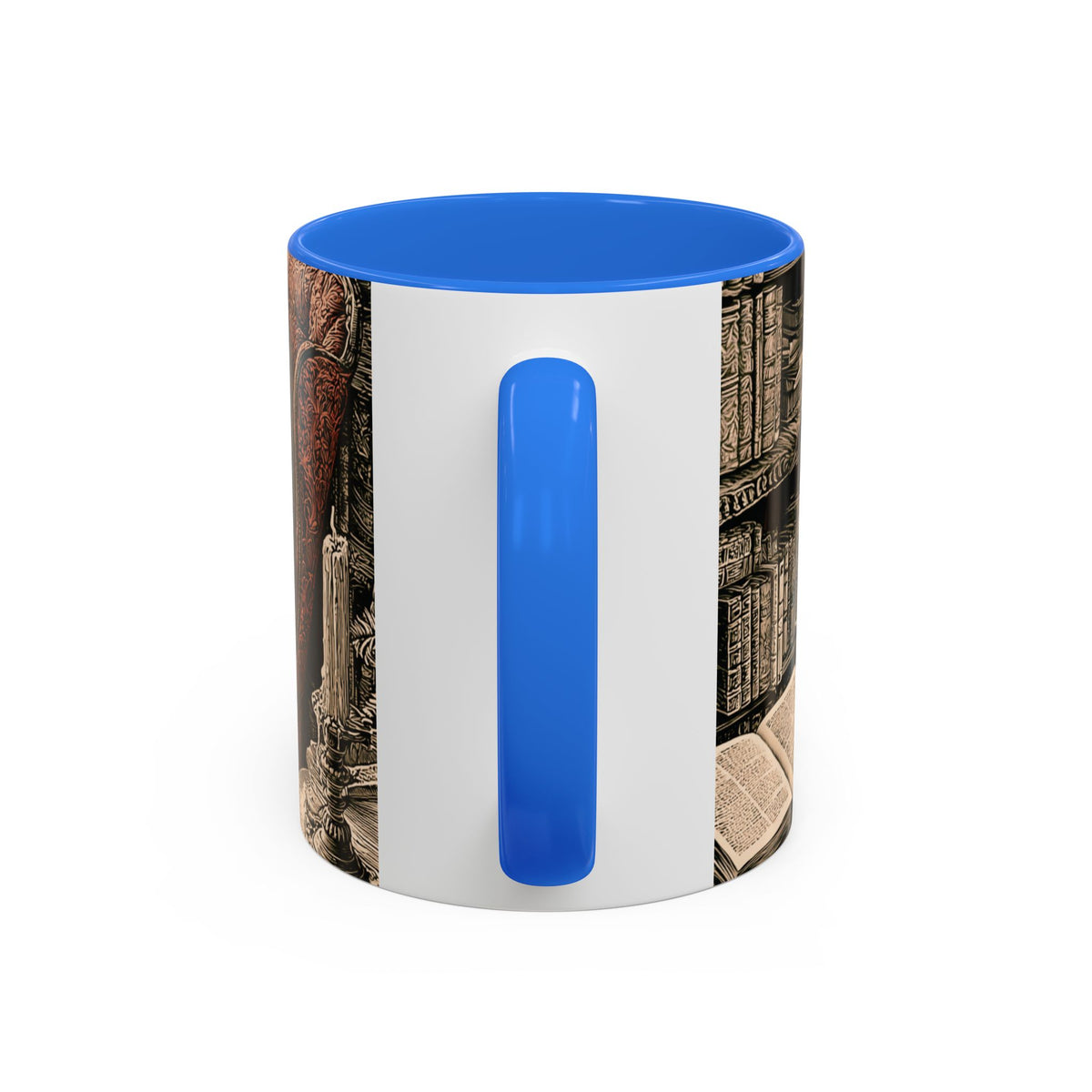 Edgar Allan Poe Raven Portrait Mug | Ceramic Coffee Cup
