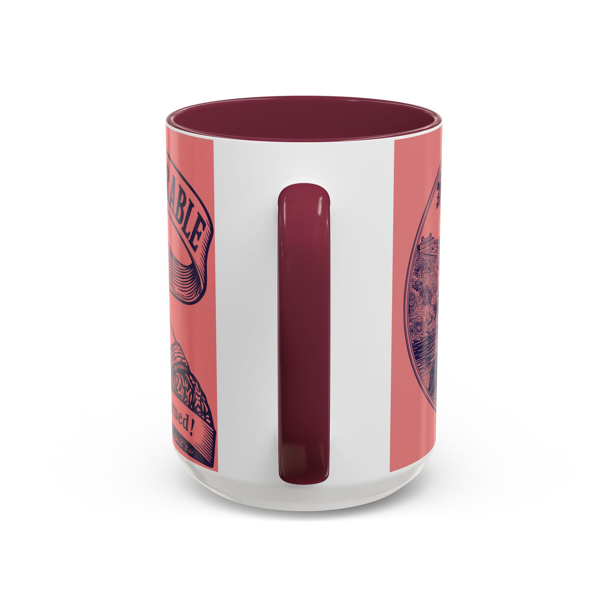 Barely Tolerable Vintage Portrait Mug — Funny Retro Coffee Cup (11oz/15oz)
