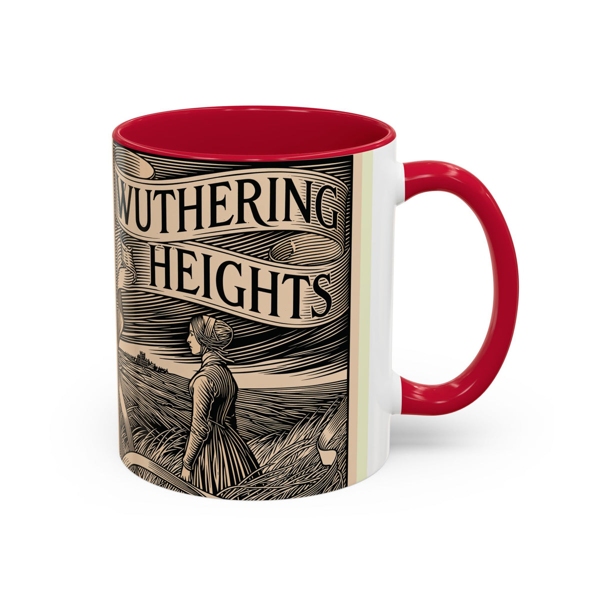Wuthering Heights Literary Ceramic Mug — Classic Book Cover Coffee Cup (11oz/15oz)