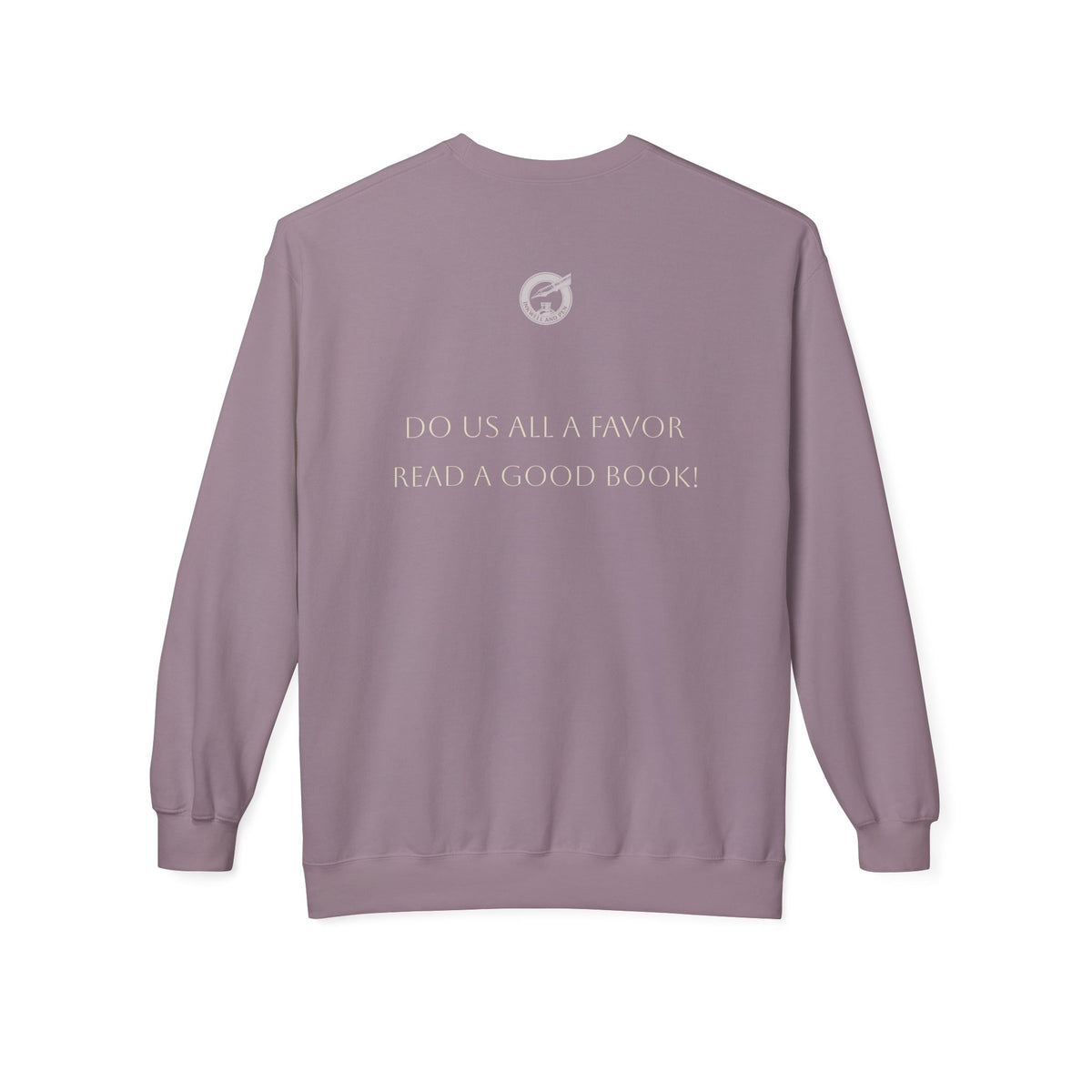 Novel Lover Crewneck Sweatshirt — "Reading Good Books" Vintage Book Quote