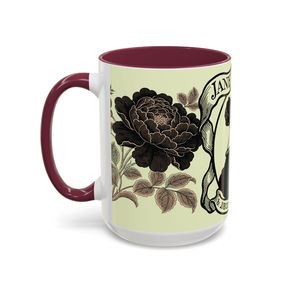 Jane Austen Portrait Ceramic Mug — Literary Tea & Coffee Cup (11oz/15oz)