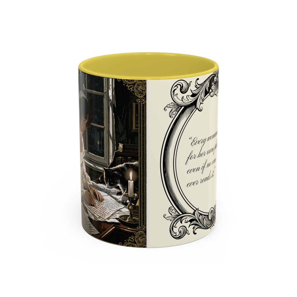 Jane Austen Quote Mug — “Every woman should write...” (11oz & 15oz)