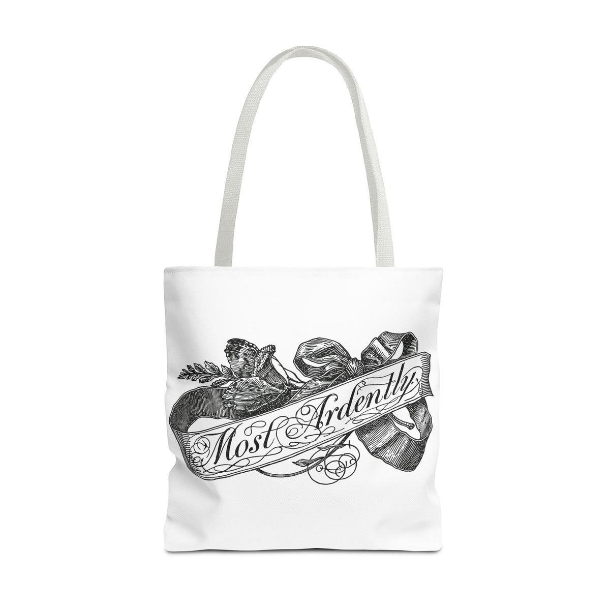 Regency Ribbon Banner Tote — Most Ardently