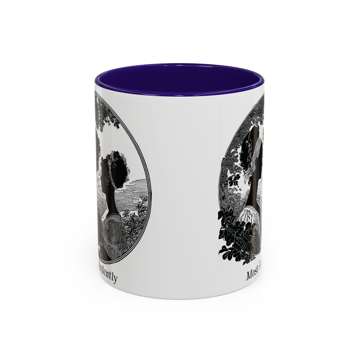 Regency Silhouette 'Most Ardently' Mug, Ceramic Coffee Mug | 11oz or 15oz