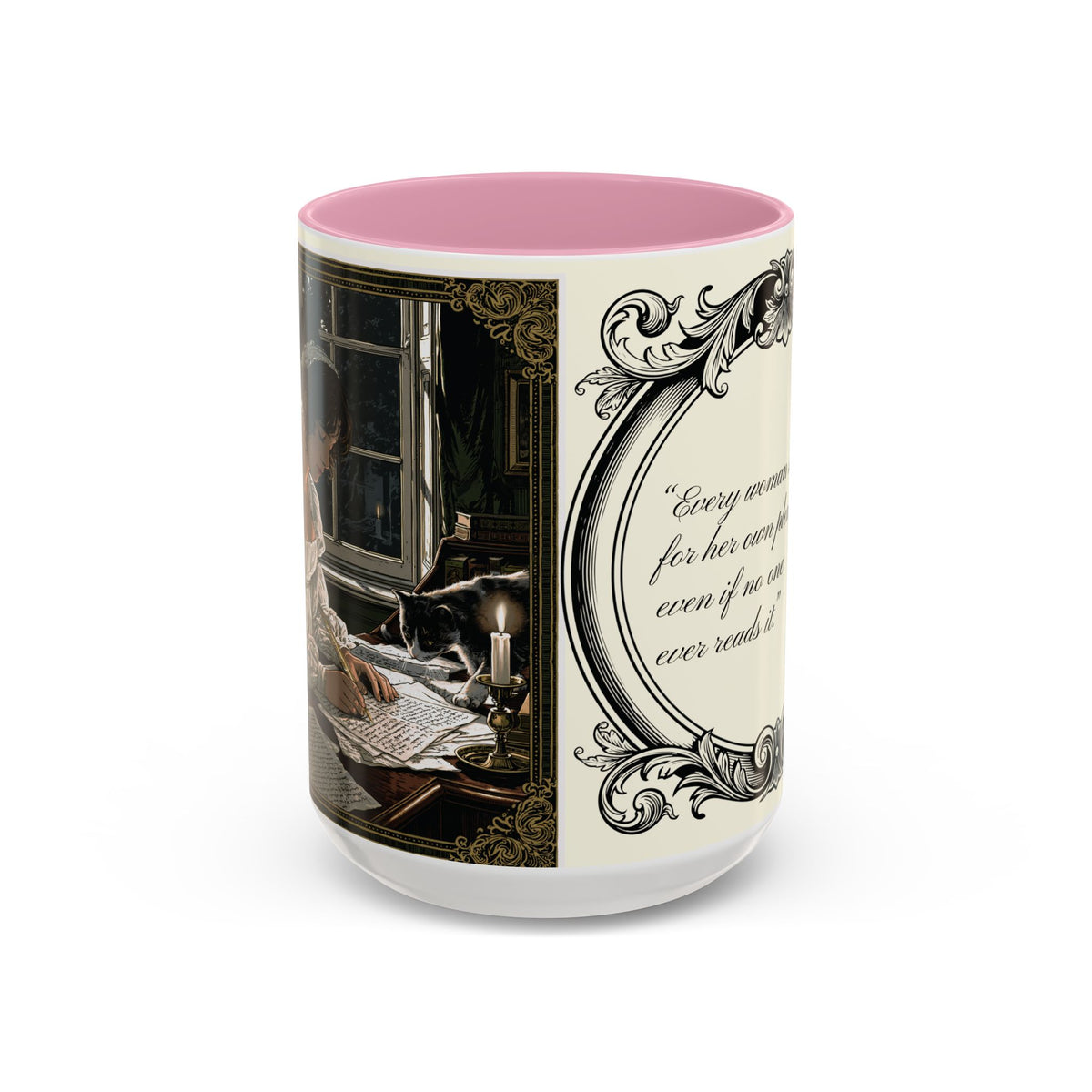 Jane Austen Quote Mug — “Every woman should write...” (11oz & 15oz)