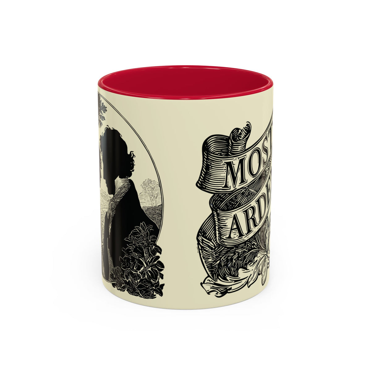 Most Ardently Floral Coffee Mug — Vintage Romantic Quote Mug (11oz & 15oz)