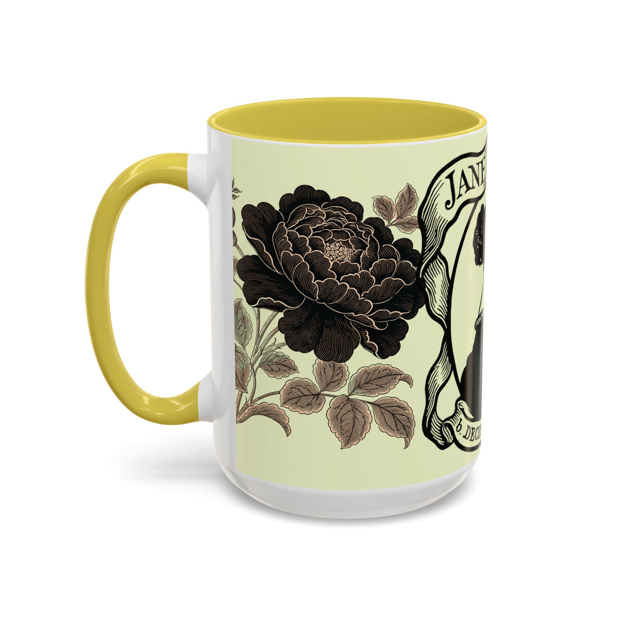 Jane Austen Portrait Ceramic Mug — Literary Tea & Coffee Cup (11oz/15oz)