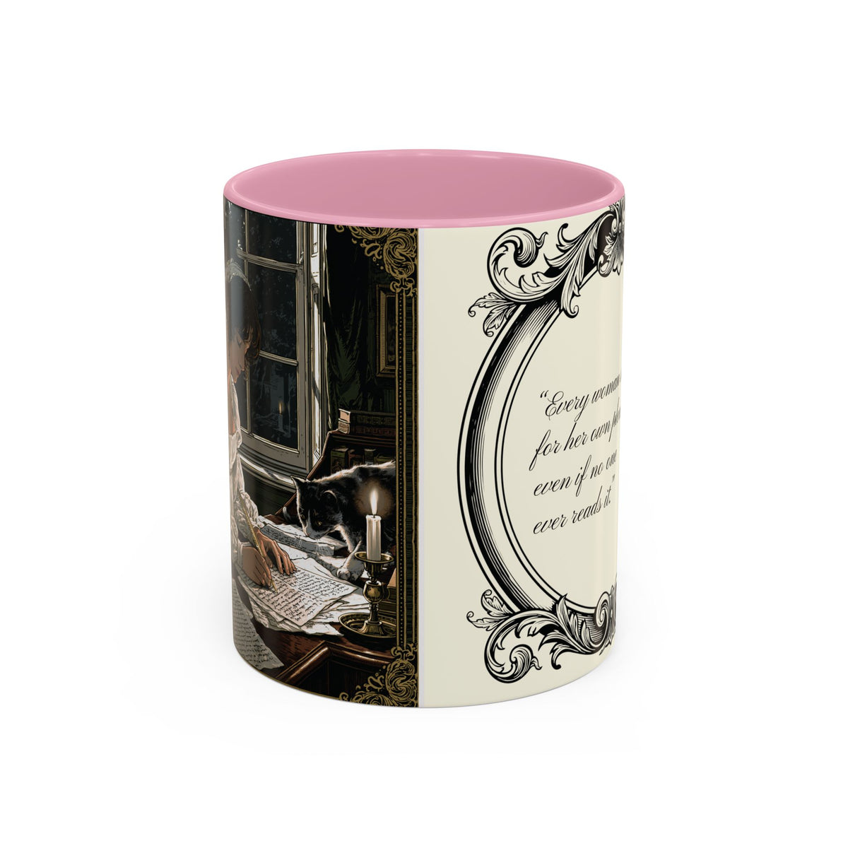 Jane Austen Quote Mug — “Every woman should write...” (11oz & 15oz)