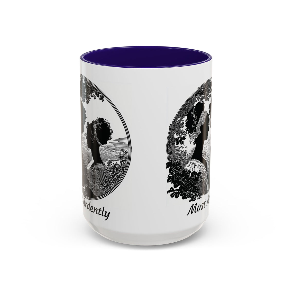 Regency Silhouette 'Most Ardently' Mug, Ceramic Coffee Mug | 11oz or 15oz