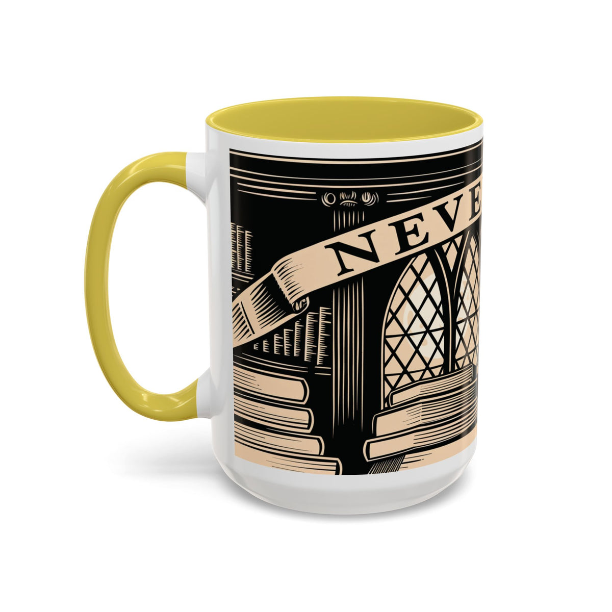 x Nevermore Raven woodcut illustration Mug | Edgar Allan Poe inspired