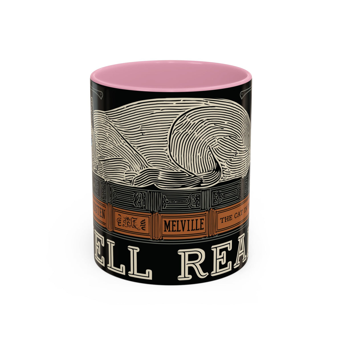 Bookstore Cat-Well Read Cat Mug | Literary Cat Stack Mug