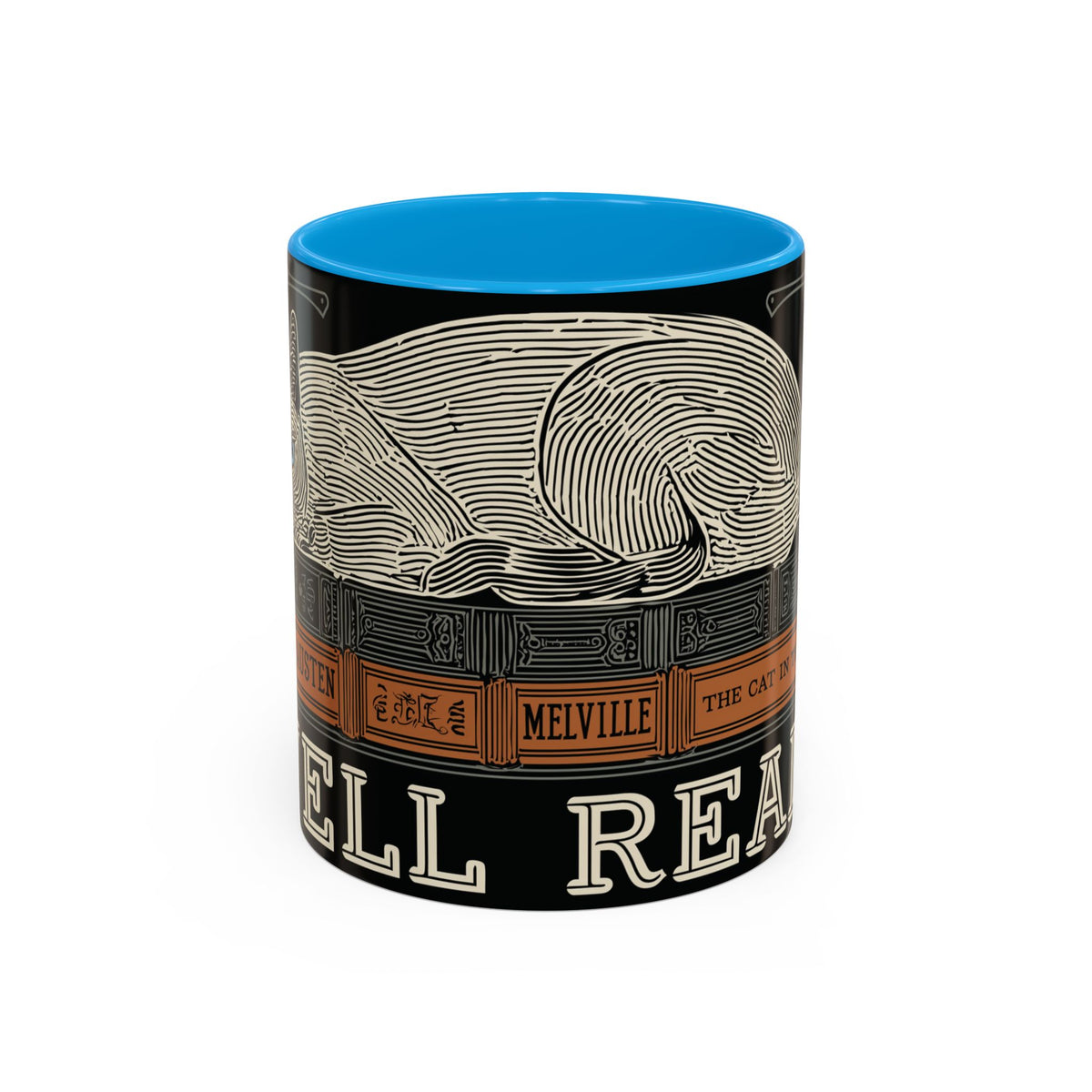 Bookstore Cat-Well Read Cat Mug | Literary Cat Stack Mug
