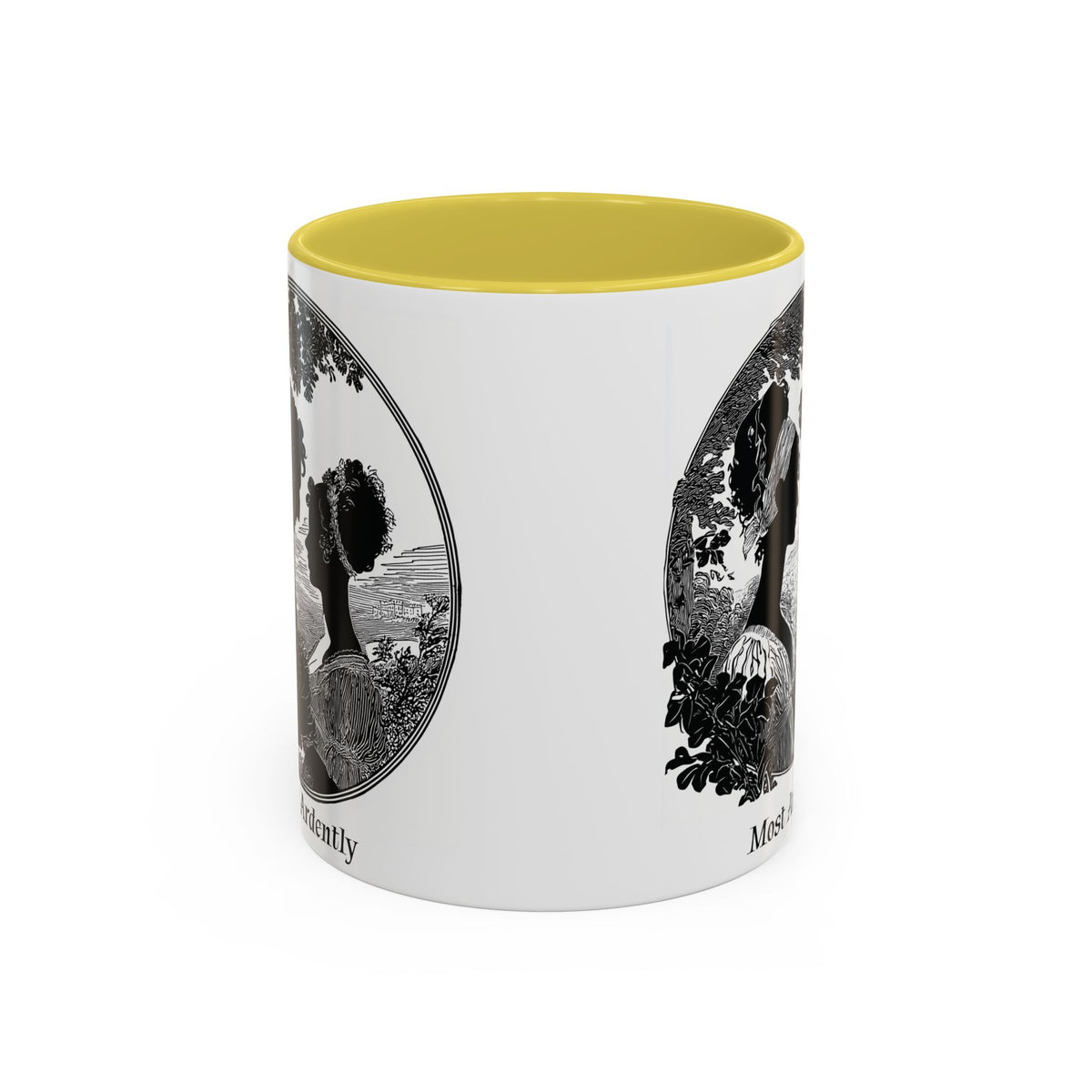 Regency Silhouette 'Most Ardently' Mug, Ceramic Coffee Mug | 11oz or 15oz