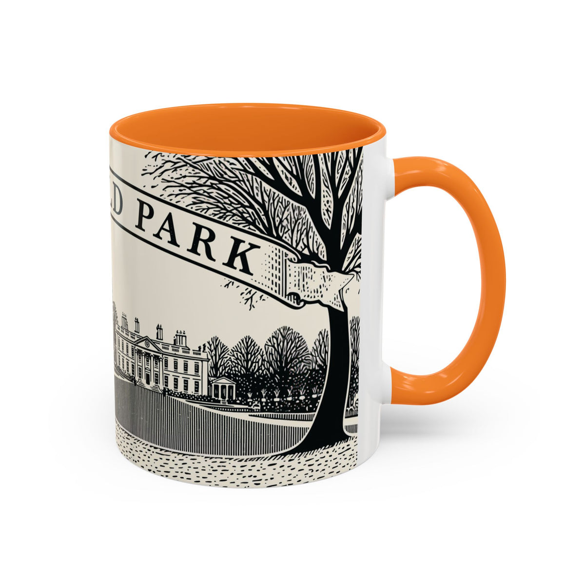 Mansfield Park illustration Mug | Peacock & Estate ceramic mug