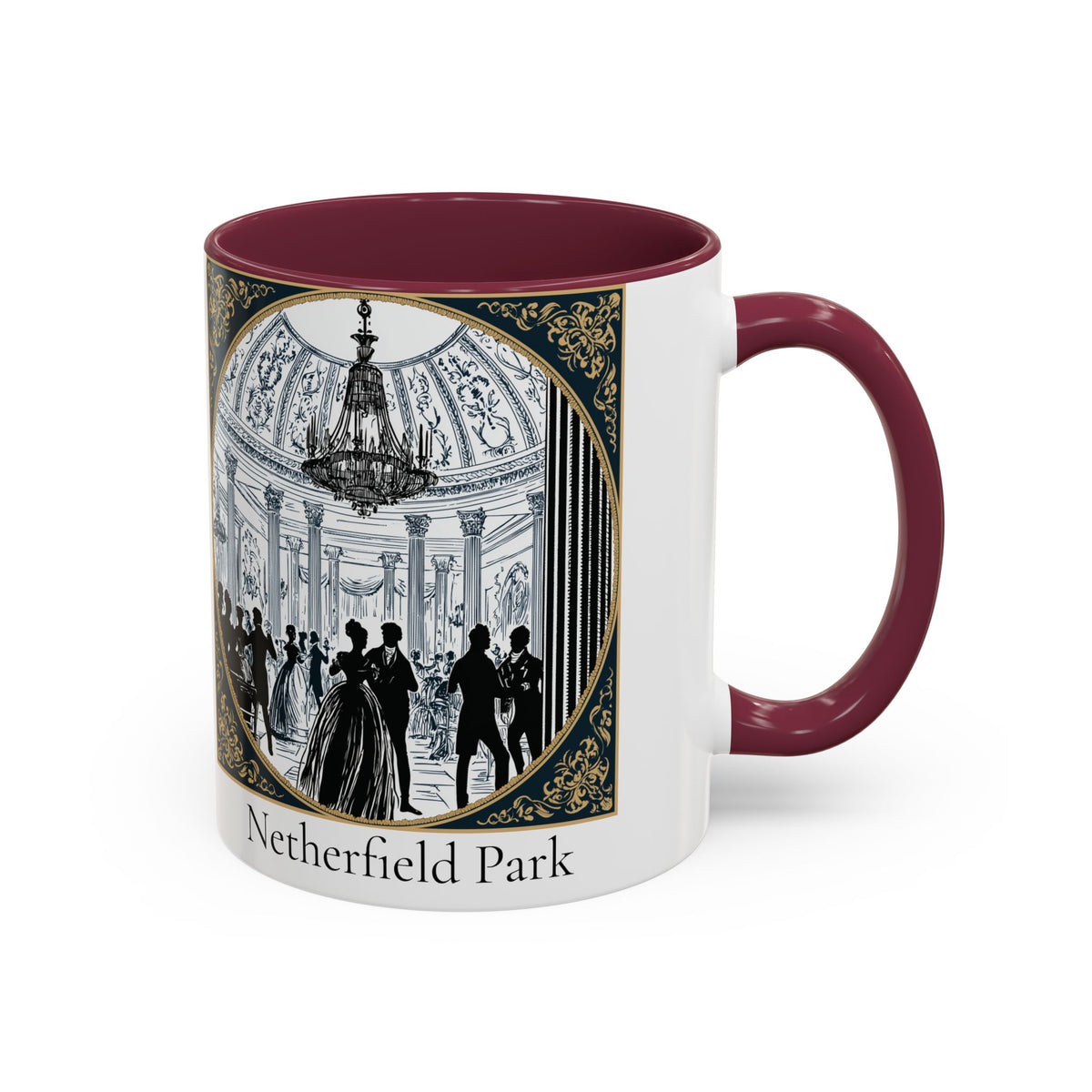 Netherfield Park Ballroom Scene Mug | 11oz 15oz Color Accent