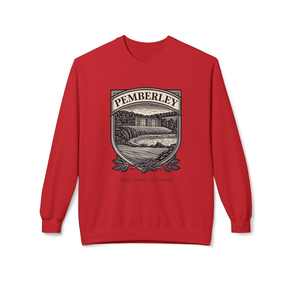 Pemberley Estate Crewneck Sweatshirt — Jane Austen Cozy Literary Pullover