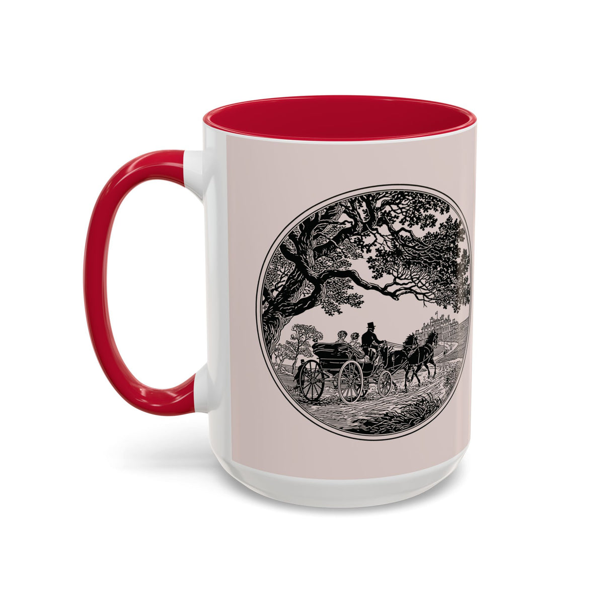 Romantic Vintage Silhouette Mug — "Most Ardently" Tea Coffee Cup (11oz/15oz)