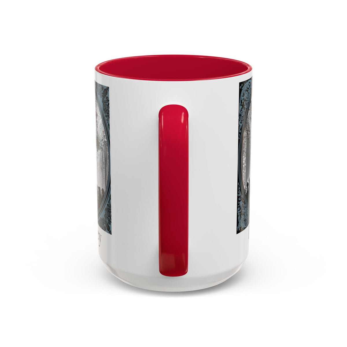 Pemberley Ballroom Illustration Mug | Color Accent Ceramic Mug