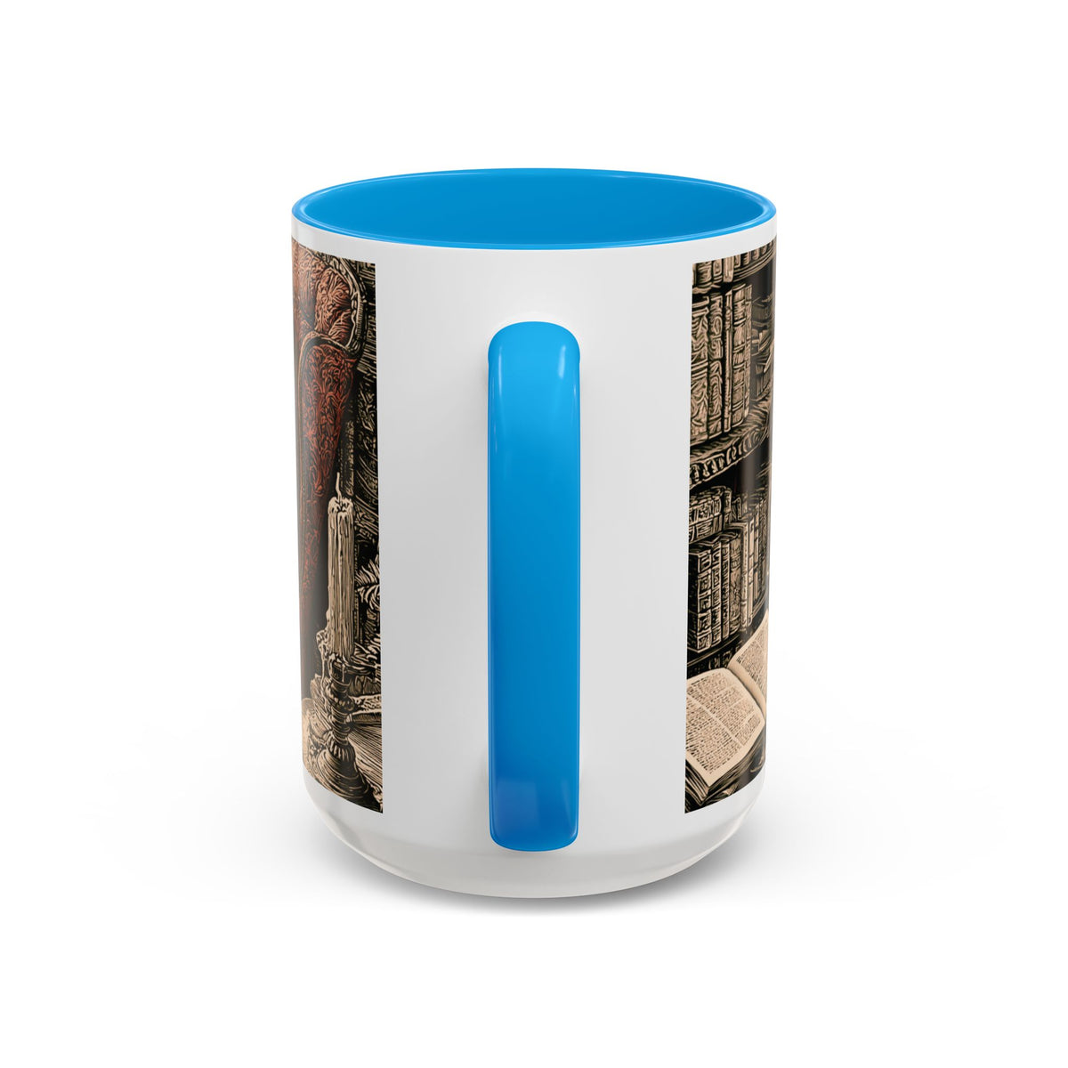 Edgar Allan Poe Raven Portrait Mug | Ceramic Coffee Cup