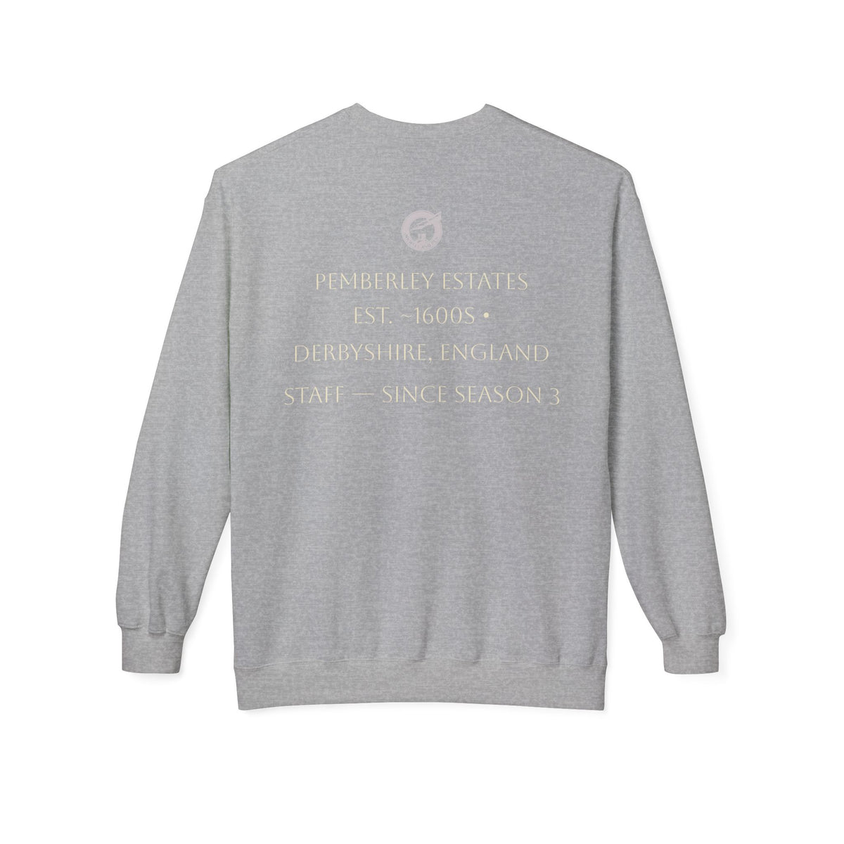 Pemberley Estate Crewneck Sweatshirt — Jane Austen Cozy Literary Pullover