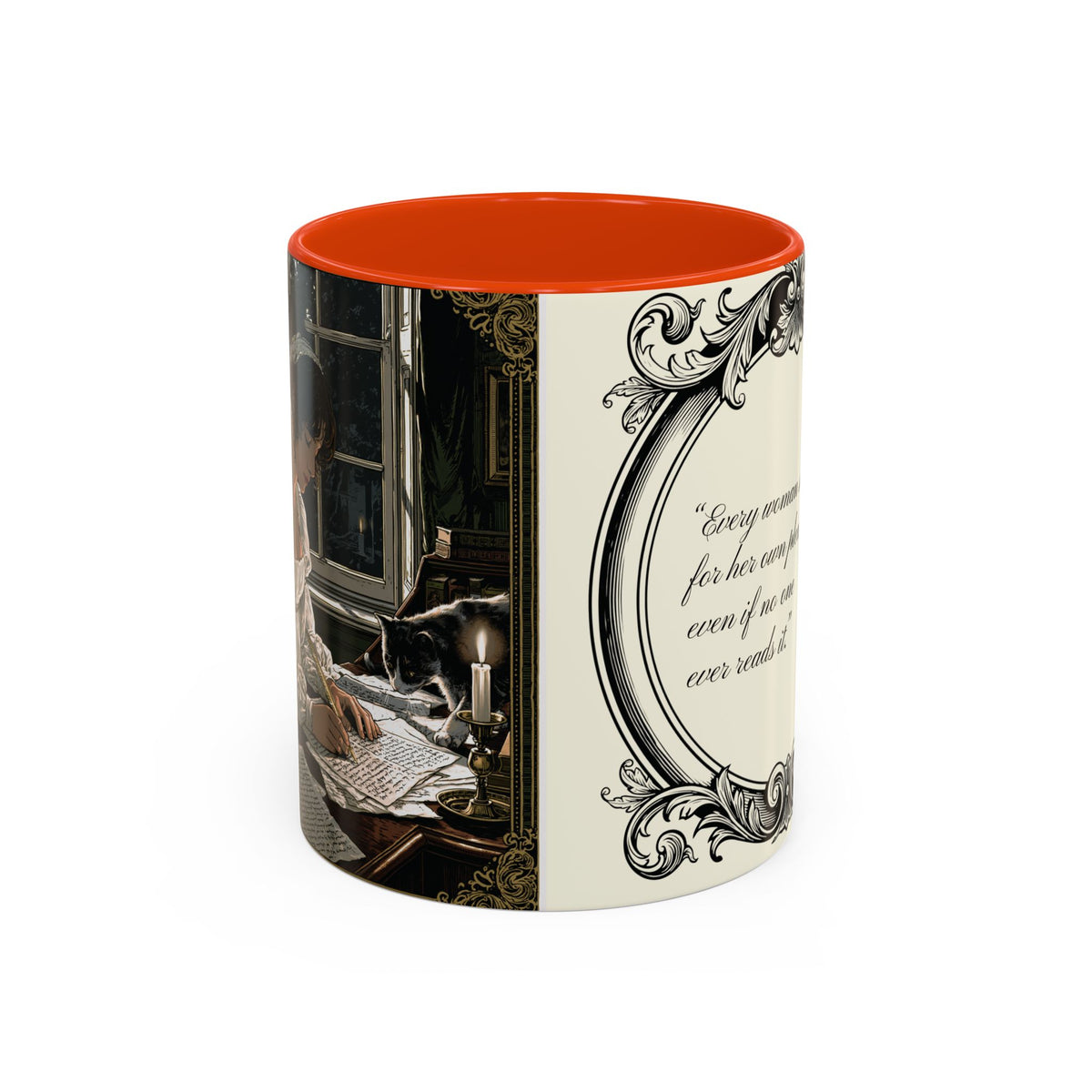 Jane Austen Quote Mug — “Every woman should write...” (11oz & 15oz)