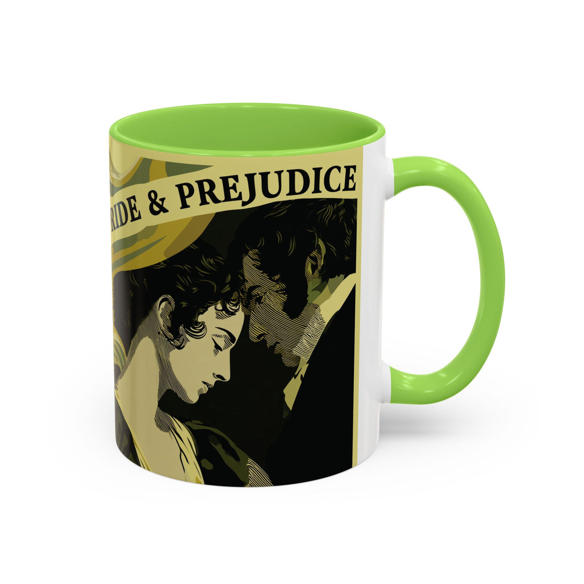 Pride & Prejudice Ceramic Mug – Jane Austen Vintage Romance Coffee Cup
