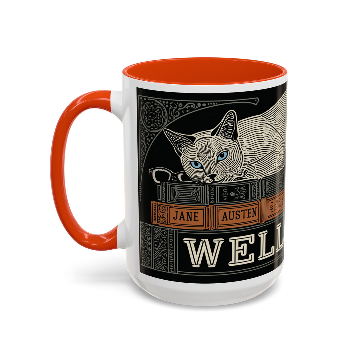 Bookstore Cat-Well Read Cat Mug | Literary Cat Stack Mug