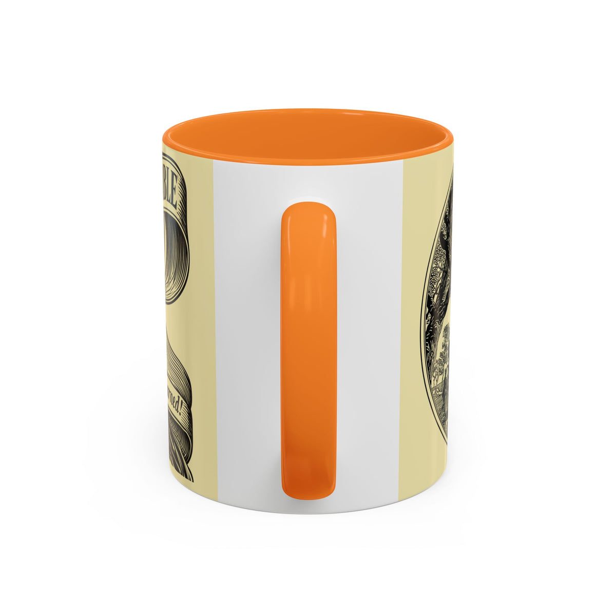 Vintage 'Barely Tolerable' Illustration Coffee Mug (11oz/15oz)