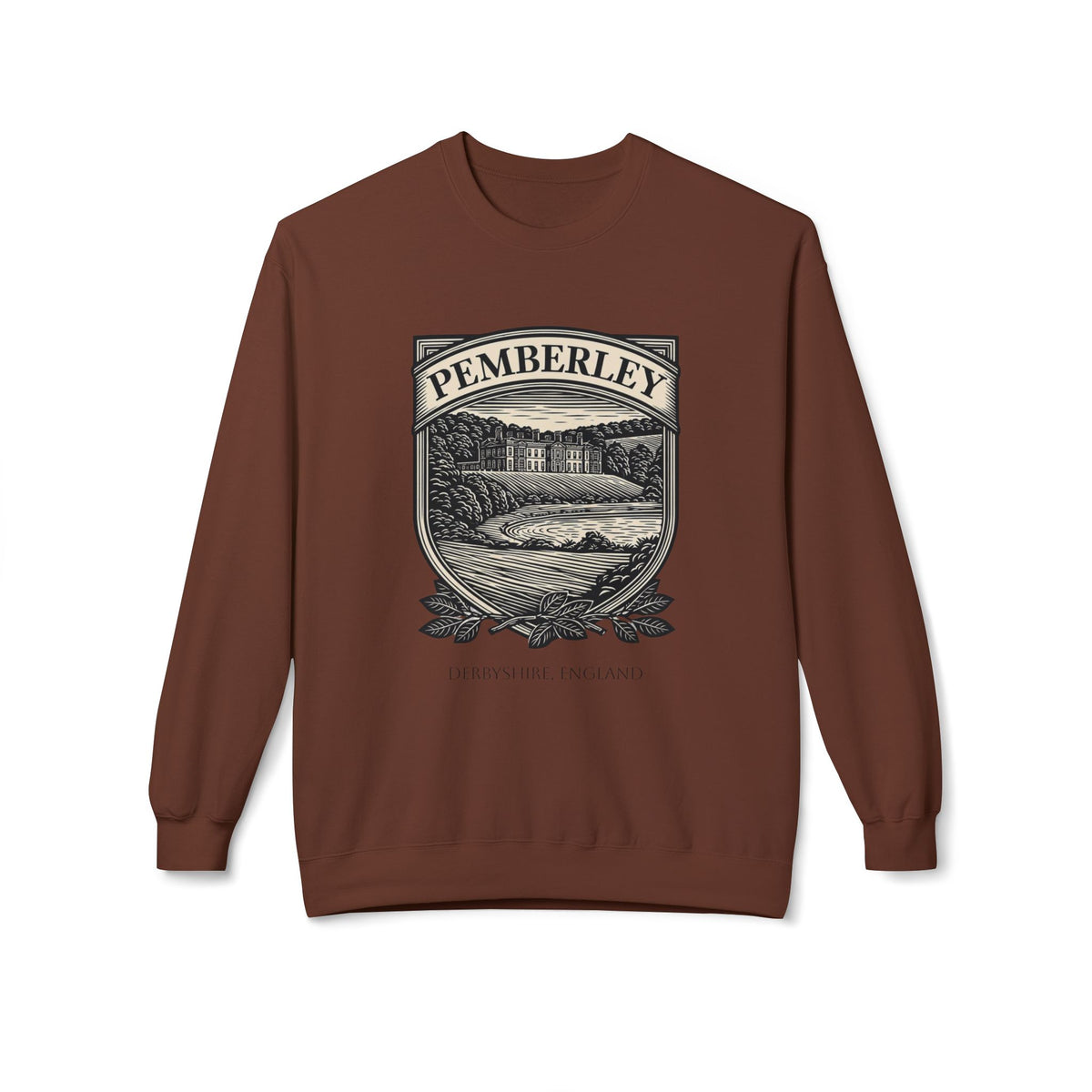 Pemberley Estate Crewneck Sweatshirt — Jane Austen Cozy Literary Pullover