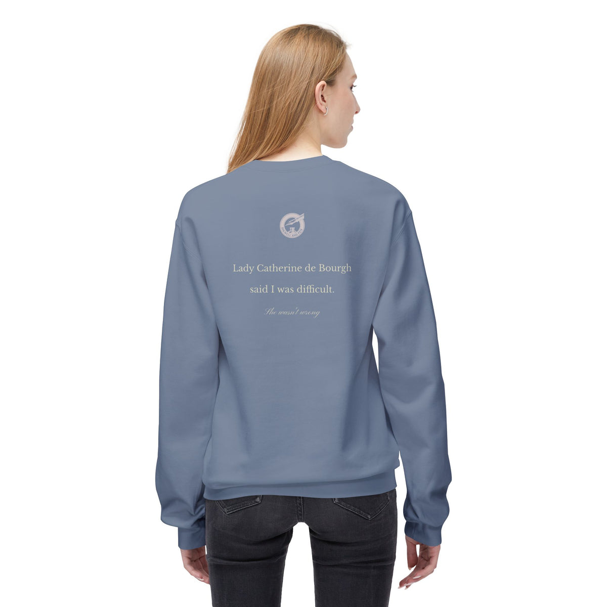 Headstrong Girl Sweatshirt — "Obstinate, Headstrong Girl" Vintage Banner Crewneck