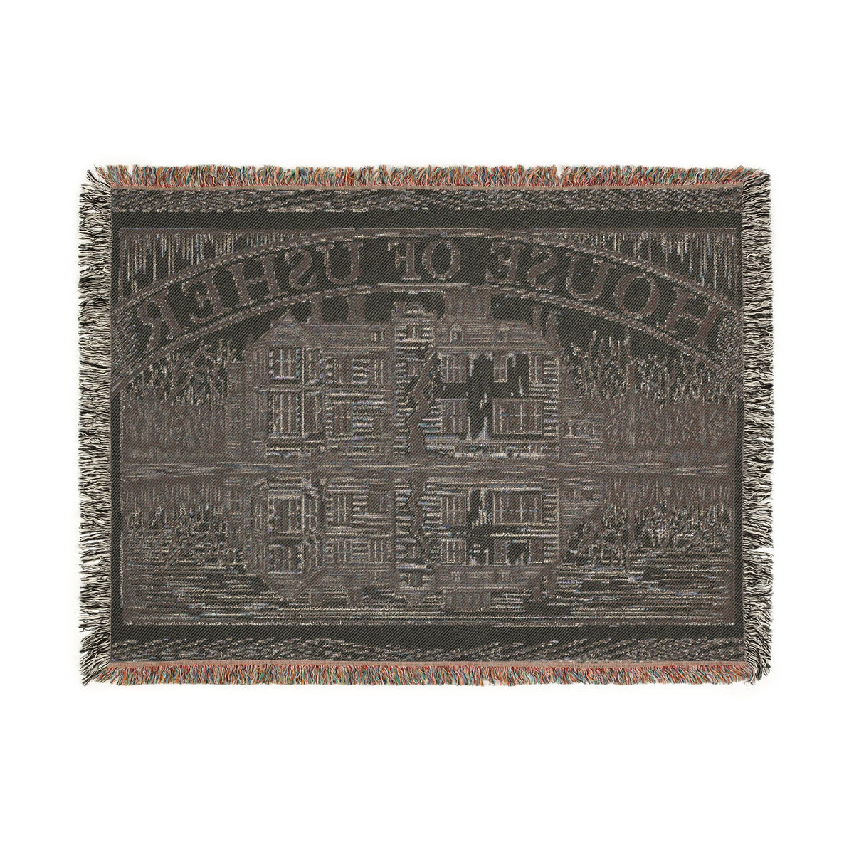 The House of Usher — Woven Blanket | Edgar Allan Poe Gothic Throw