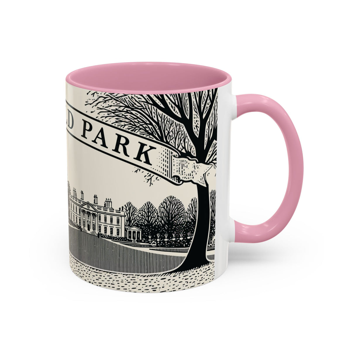 Mansfield Park illustration Mug | Peacock & Estate ceramic mug