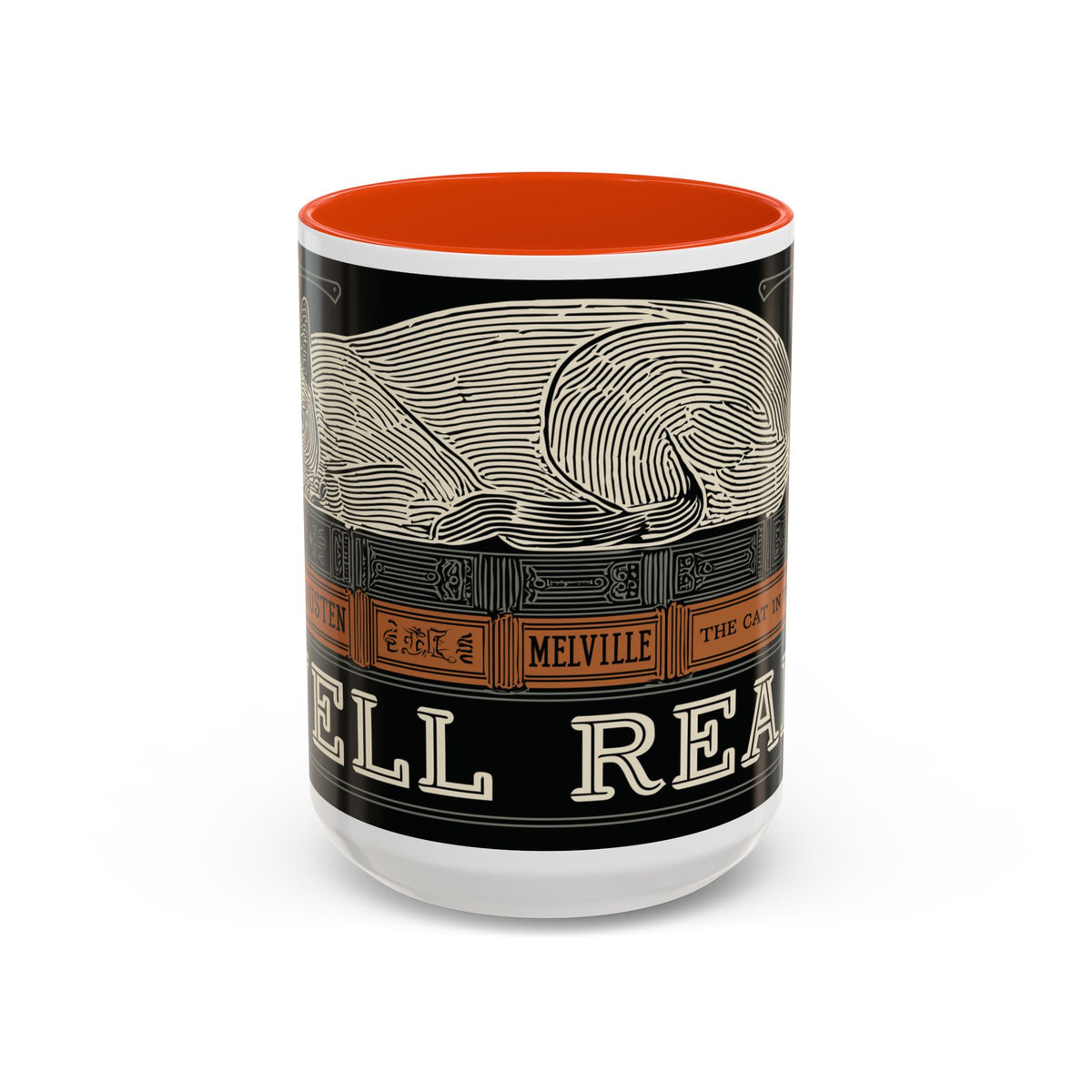 Bookstore Cat-Well Read Cat Mug | Literary Cat Stack Mug