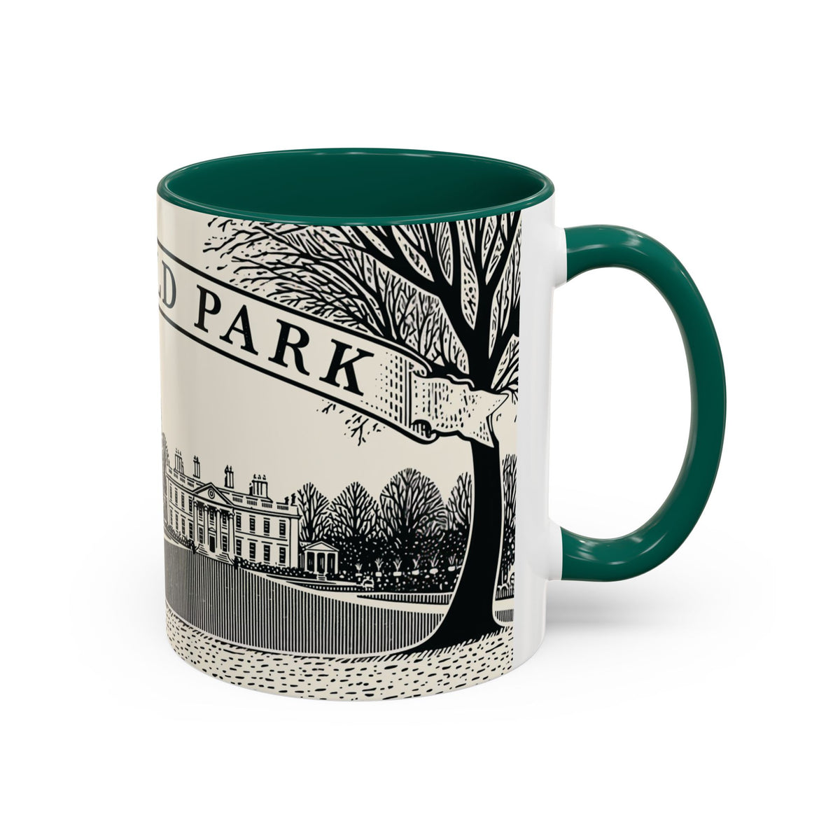 Mansfield Park illustration Mug | Peacock & Estate ceramic mug