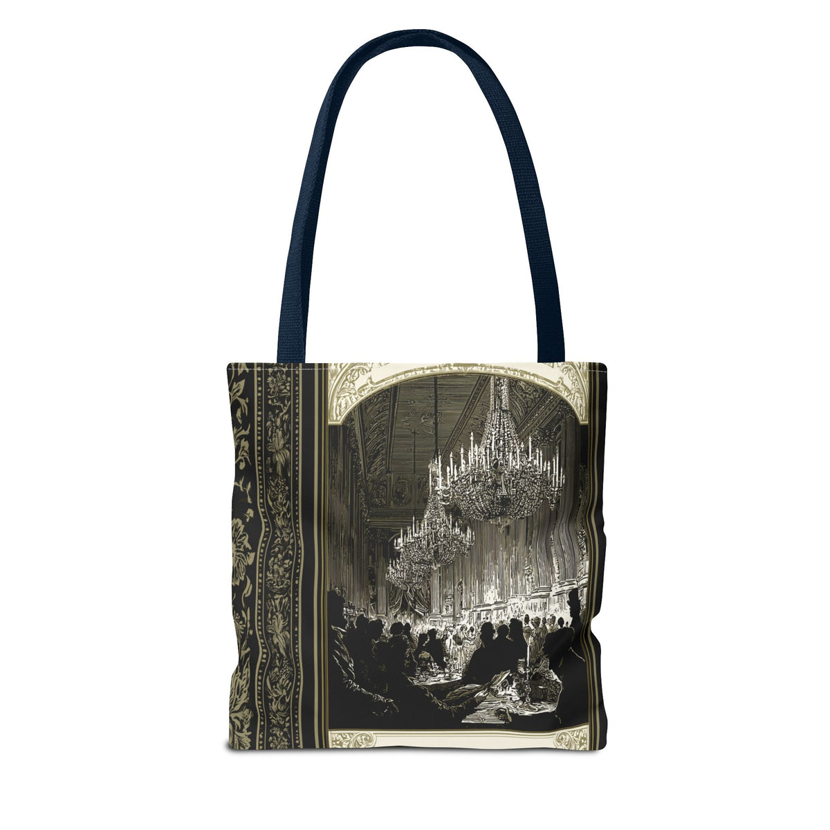Regency Ballroom Chandelier Tote Bag | Vintage Ballroom Scene