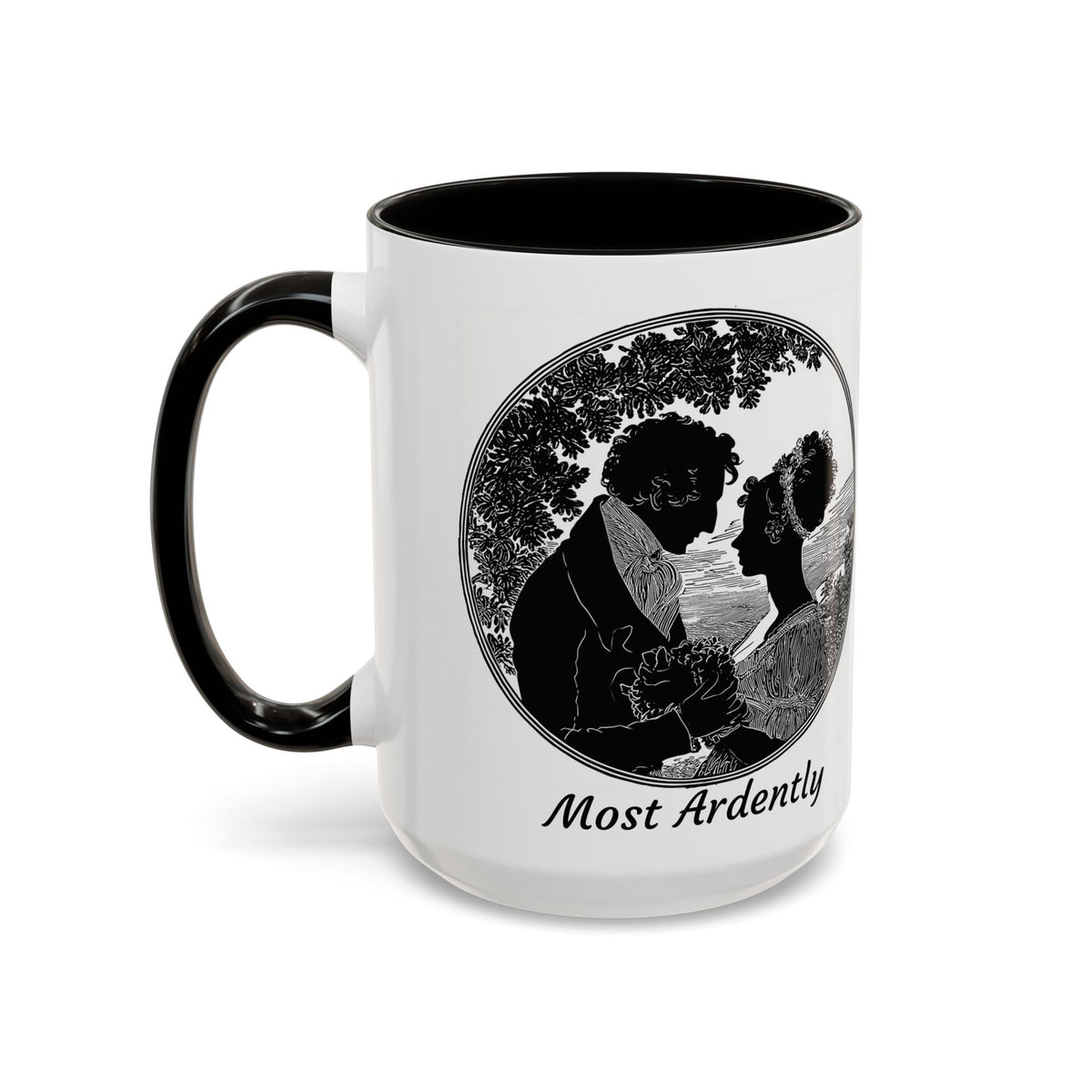 Regency Silhouette 'Most Ardently' Mug, Ceramic Coffee Mug | 11oz or 15oz