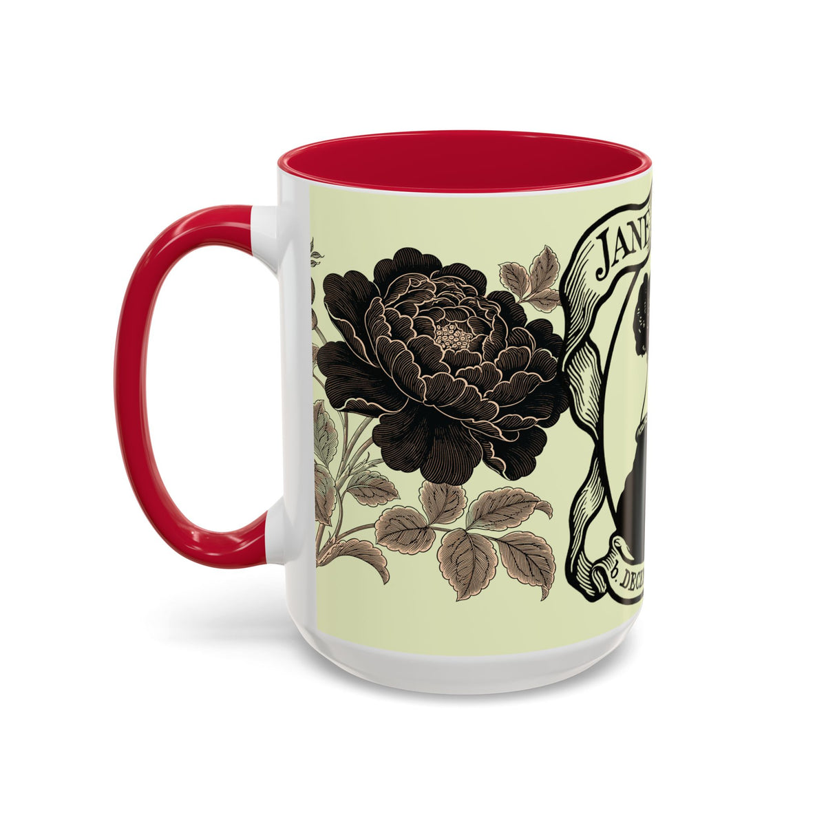 Jane Austen Portrait Ceramic Mug — Literary Tea & Coffee Cup (11oz/15oz)