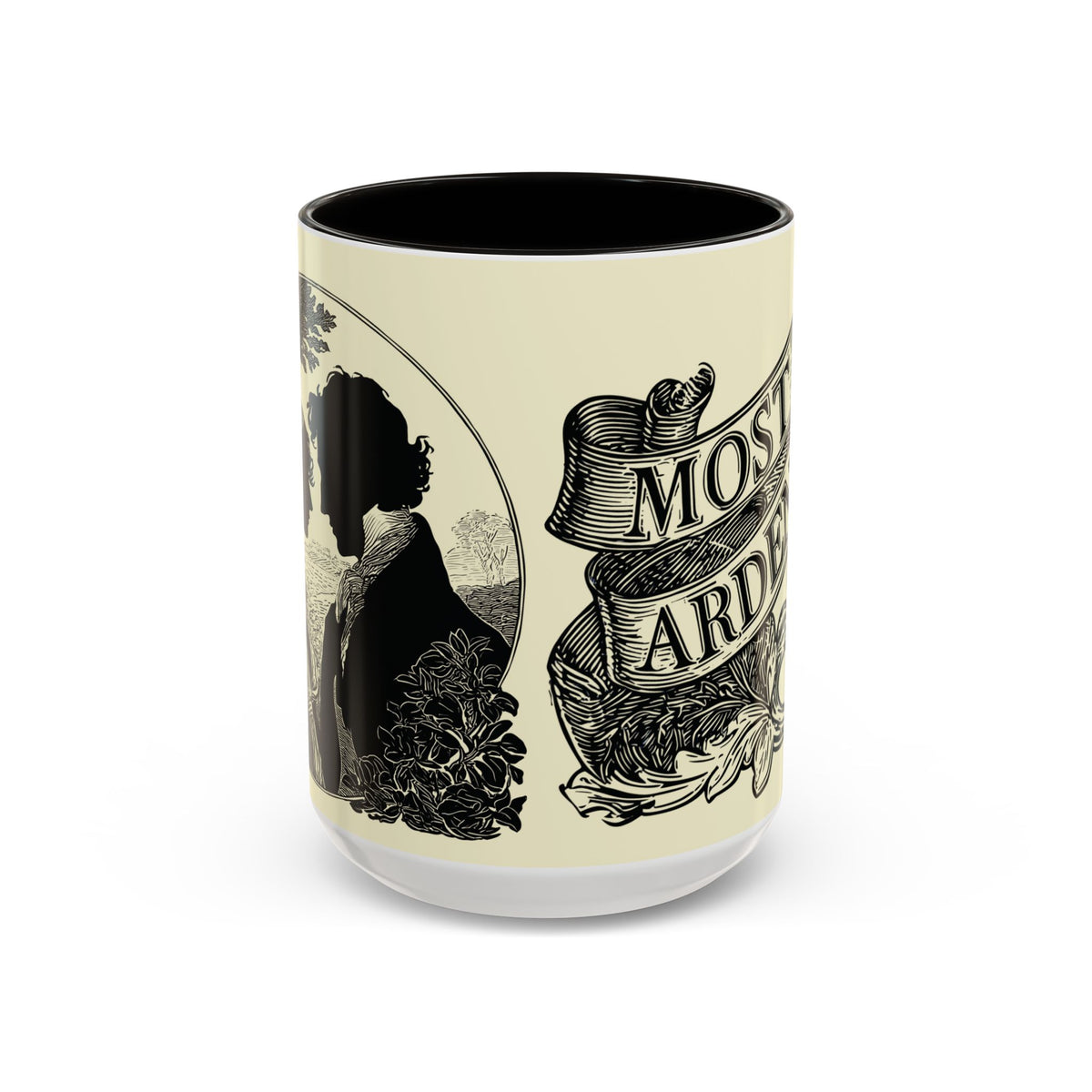 Most Ardently Floral Coffee Mug — Vintage Romantic Quote Mug (11oz & 15oz)