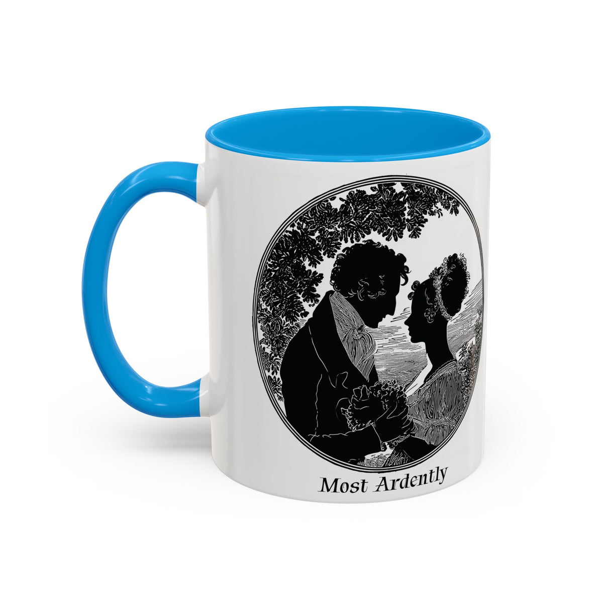 Regency Silhouette 'Most Ardently' Mug, Ceramic Coffee Mug | 11oz or 15oz