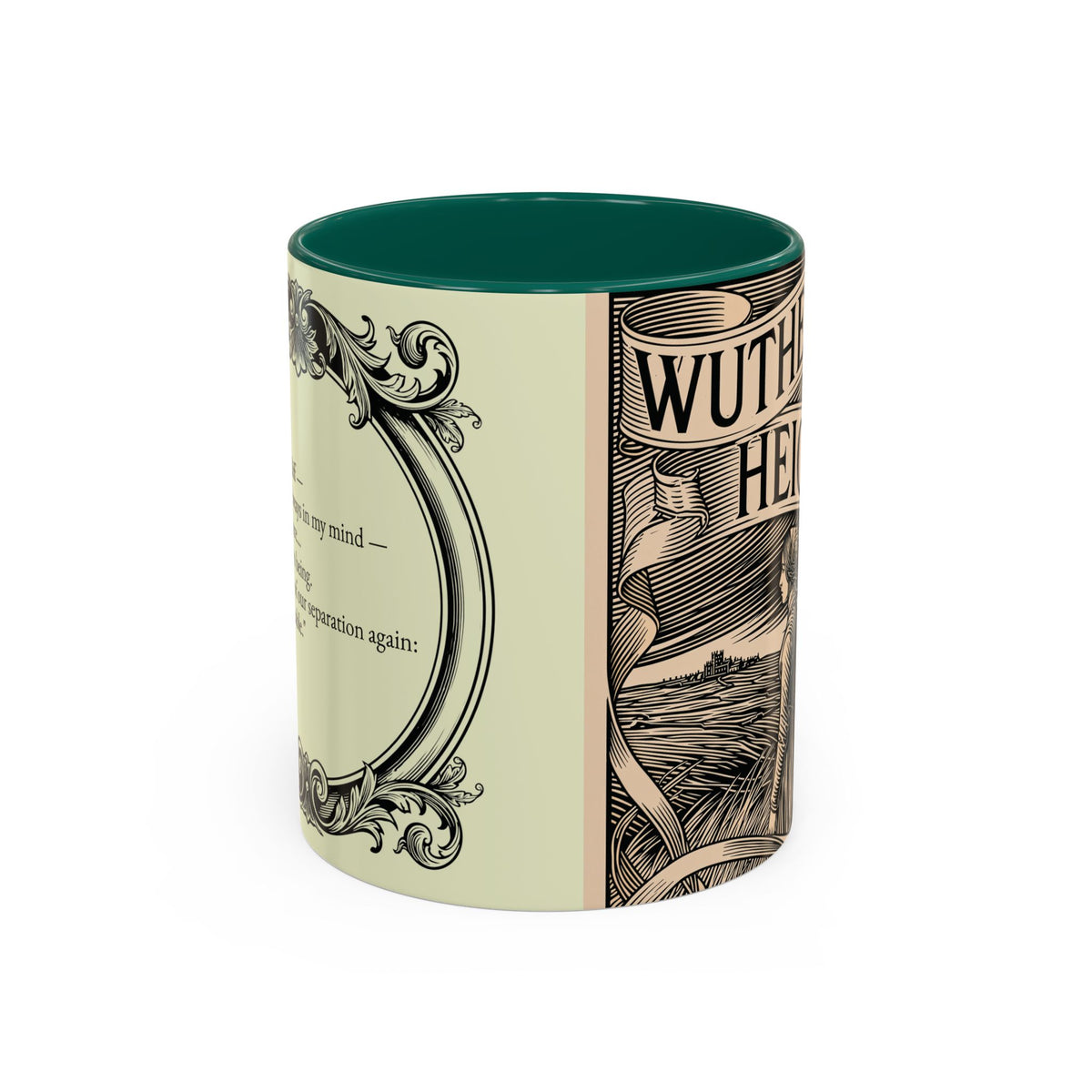Wuthering Heights Literary Ceramic Mug — Classic Book Cover Coffee Cup (11oz/15oz)