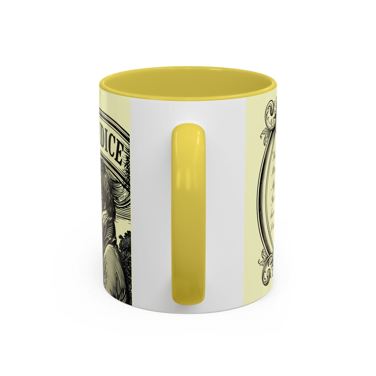 Pride & Prejudice Vintage Illustration Ceramic Mug — Mr. Darcy at Pemberley with Quote (11oz/15oz)
