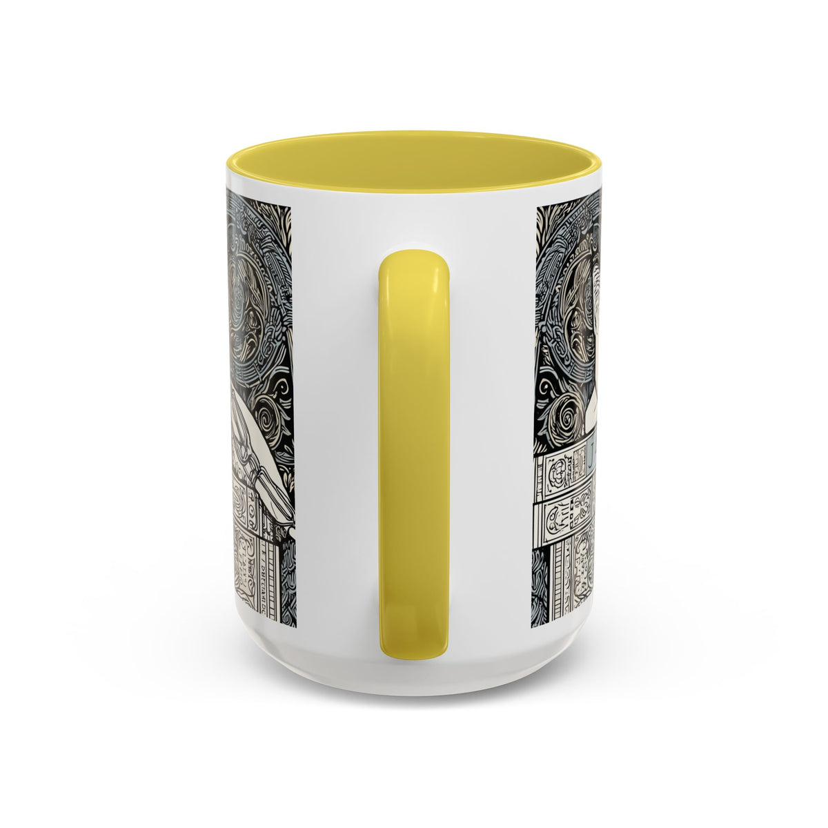Well Read Siamese Cat Mug | Color Accent Ceramic Mug