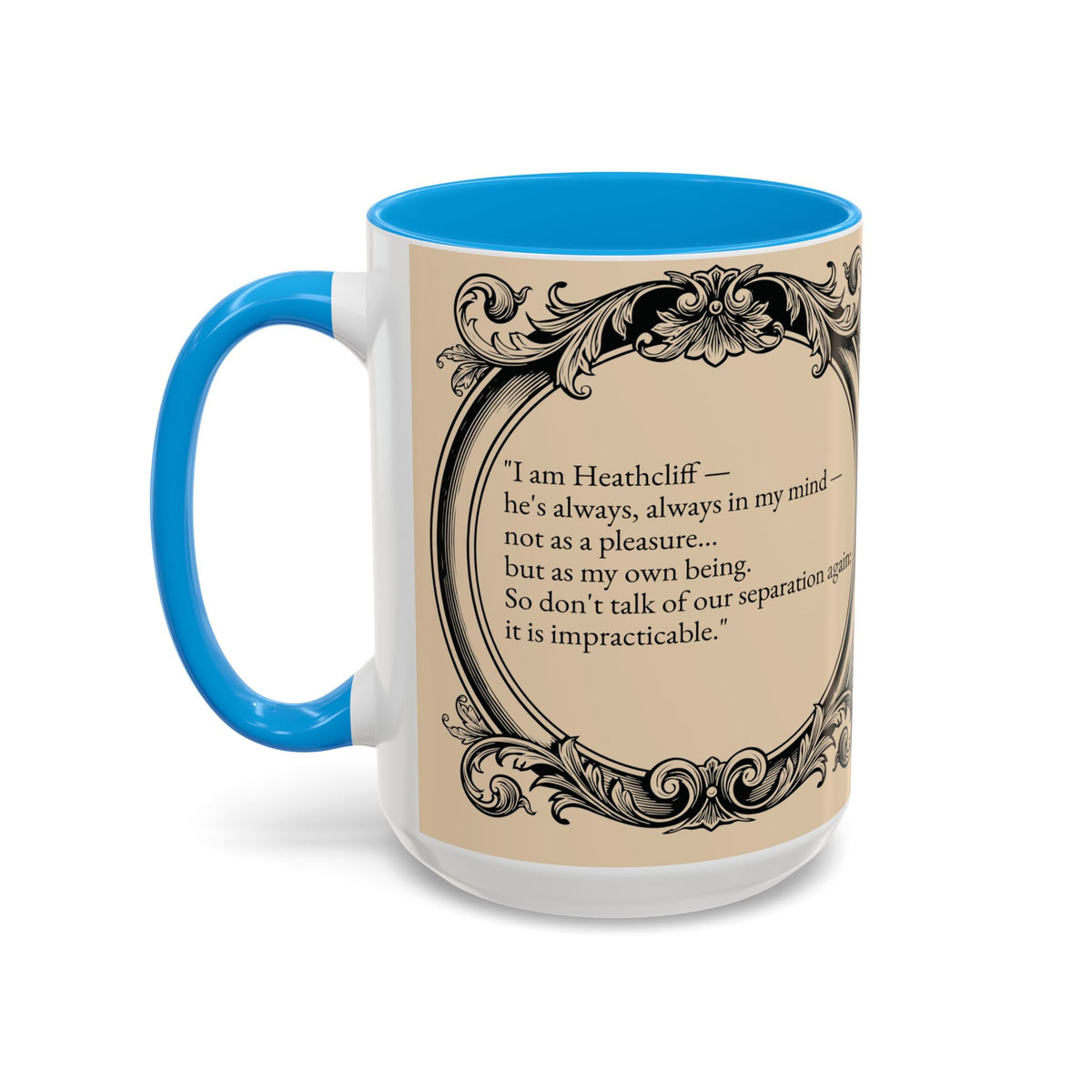 Wuthering Heights Literary Ceramic Mug — Classic Book Cover Coffee Cup (11oz/15oz)