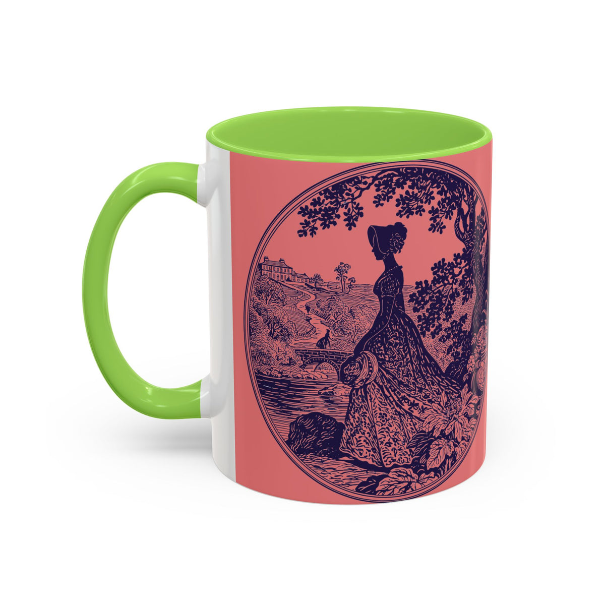 Barely Tolerable Vintage Portrait Mug — Funny Retro Coffee Cup (11oz/15oz)