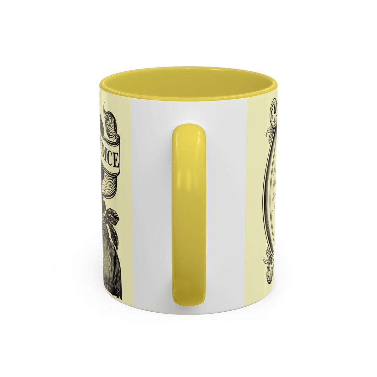 Pride & Prejudice Vintage Floral Mug — “Pride & Prejudice” Ceramic Book Lover Mug (11oz/15oz)