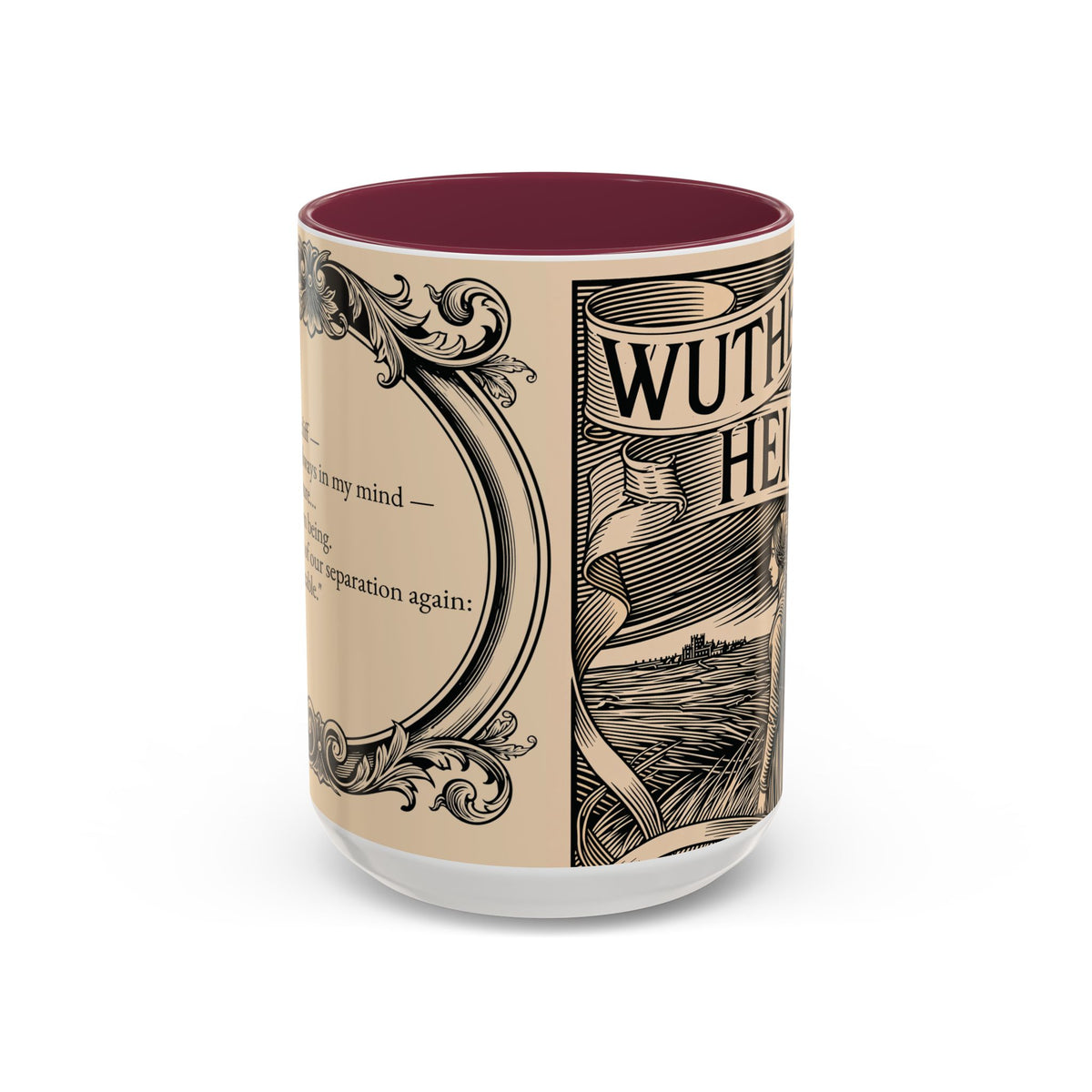 Wuthering Heights Literary Ceramic Mug — Classic Book Cover Coffee Cup (11oz/15oz)