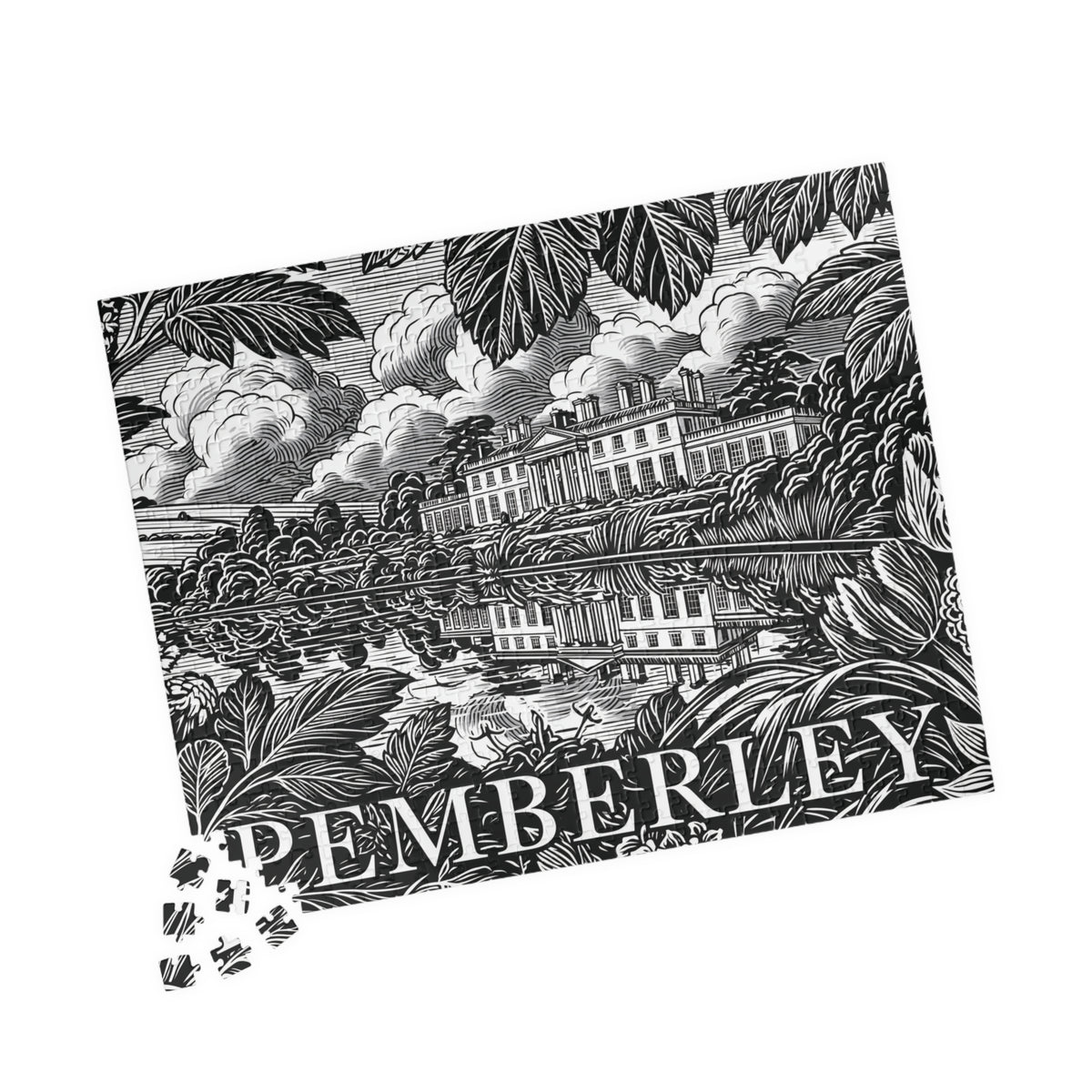 Pemberley Estate Illustration Puzzle | Landscape Jigsaw 110–1014 pieces