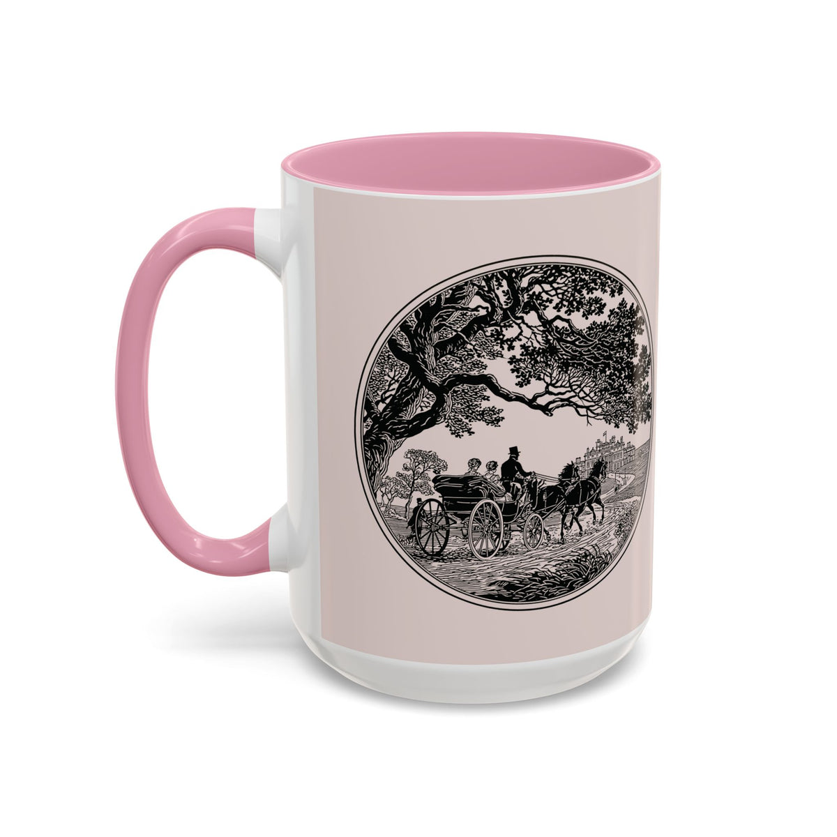 Romantic Vintage Silhouette Mug — "Most Ardently" Tea Coffee Cup (11oz/15oz)
