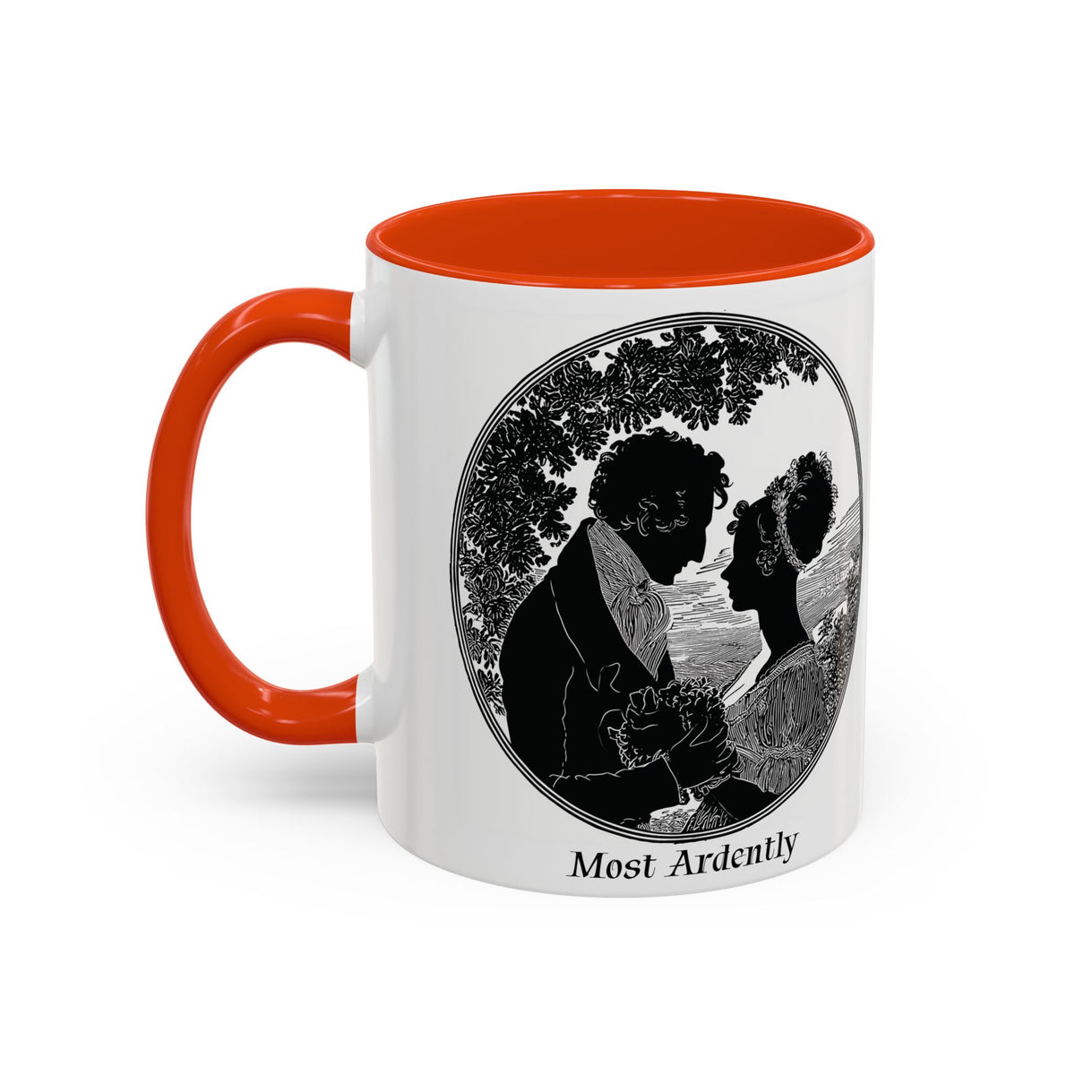 Regency Silhouette 'Most Ardently' Mug, Ceramic Coffee Mug | 11oz or 15oz