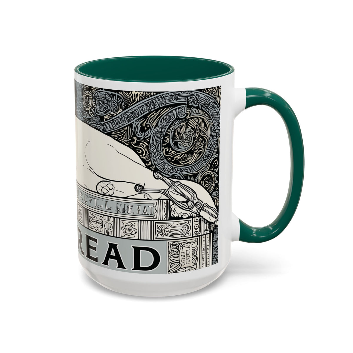 Well Read Siamese Cat Mug | Color Accent Ceramic Mug